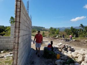 Outer wall of school building construction and materials